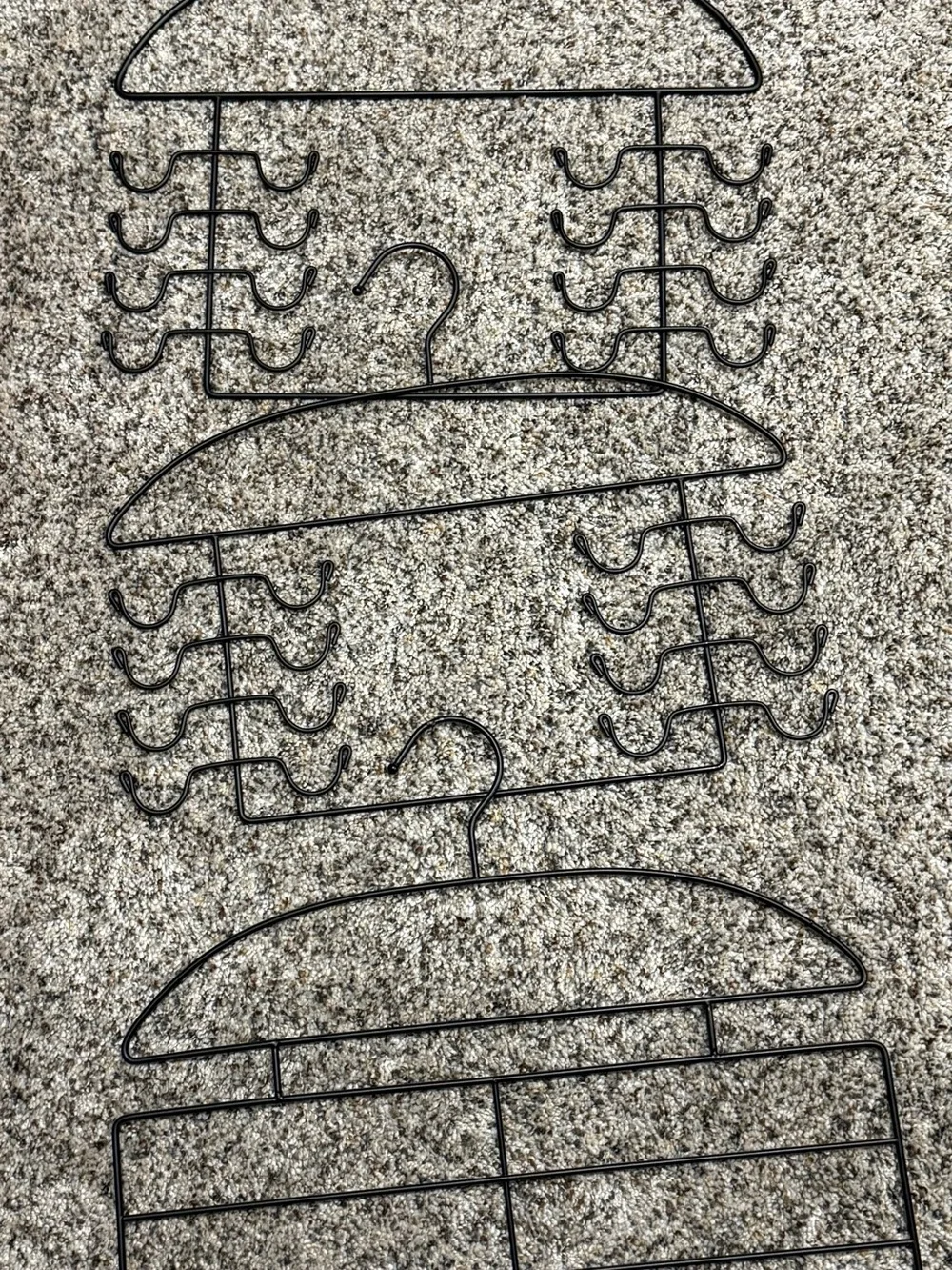 IKEA Black Multi-Ring and Multi-Hook Closet Hangers